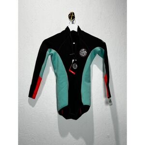 Rip Curl G-Bomb 1mm Long Sleeve Springsuit Wetsuit Black Mint Coral WSP4EW Sz 6